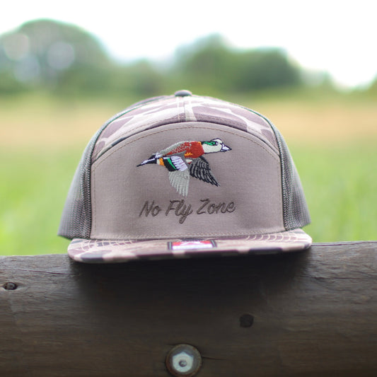 no fly zone waterfowl 7 panel wigeon hat