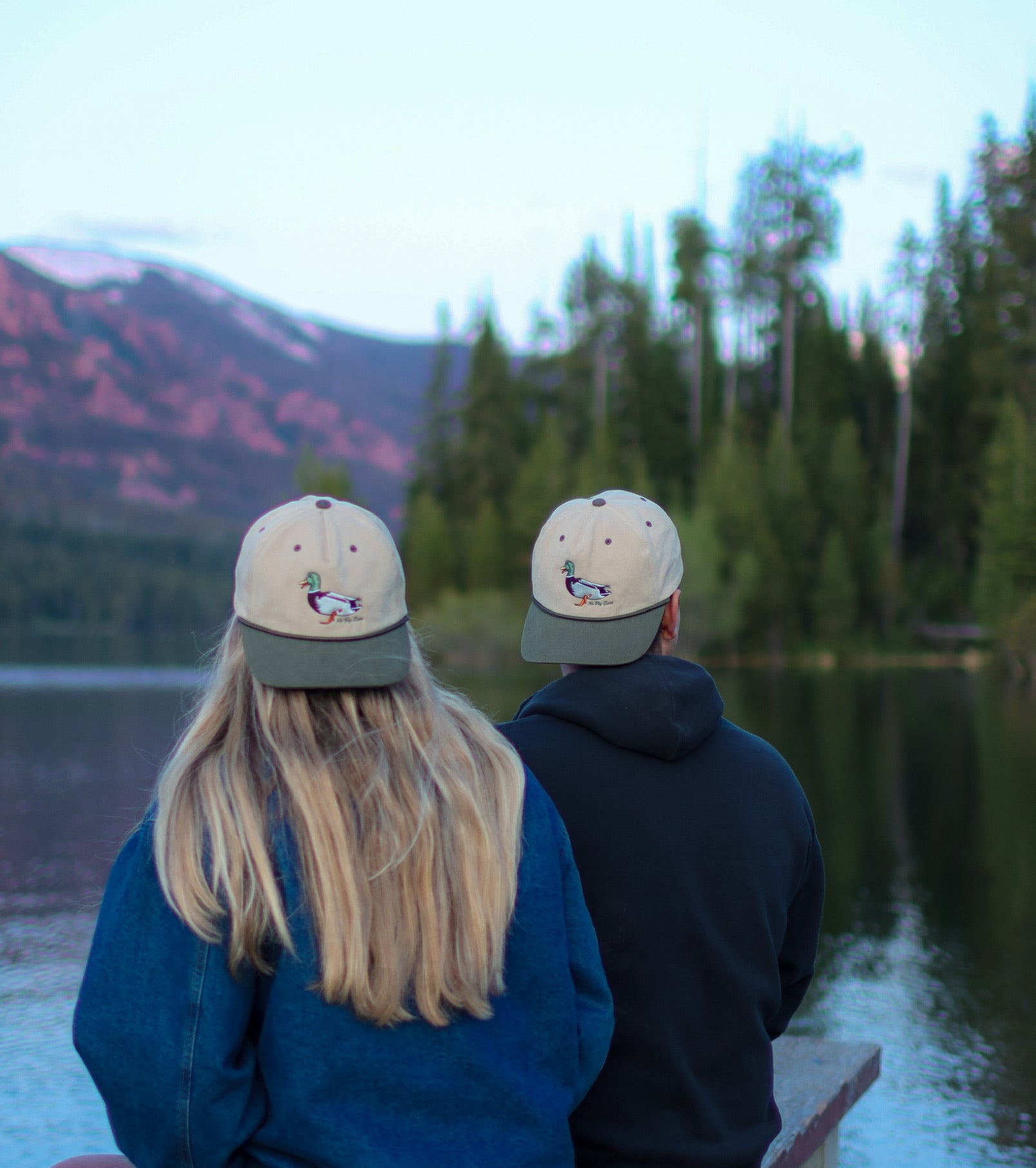 Mallard Rope hat with a Montana background