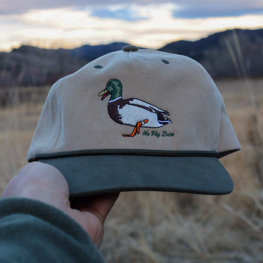 rope hat image of duck on it 