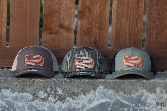 Cowhide Leather American Flag Hat - The No Fly Zone