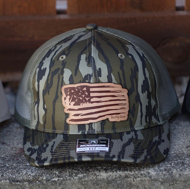 Cowhide Leather American Flag Hat - The No Fly Zone